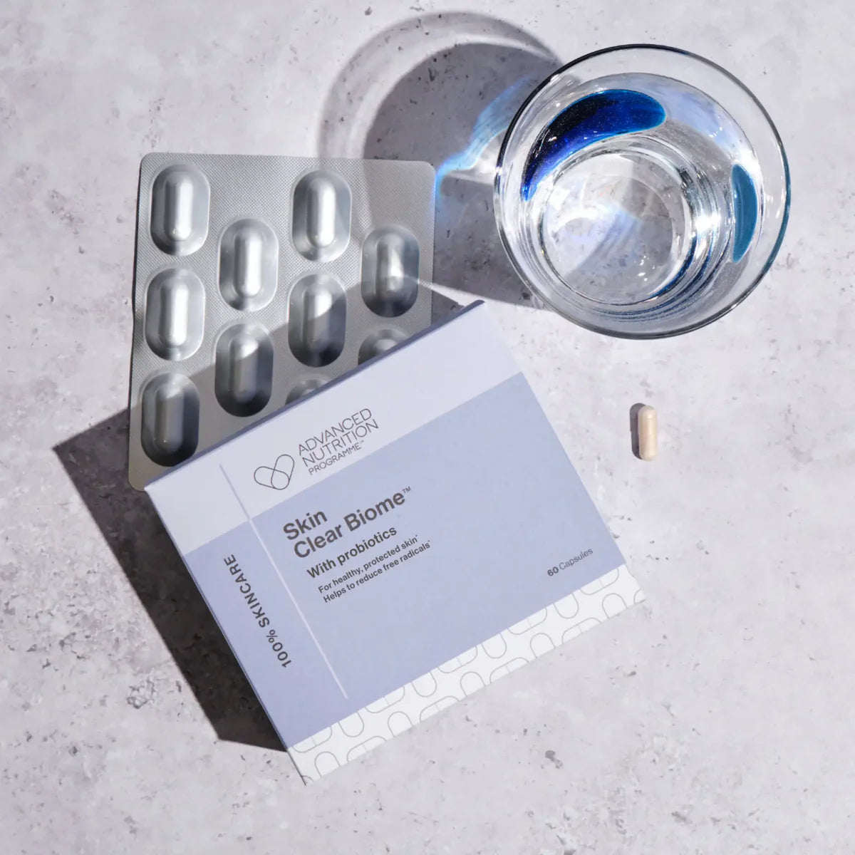 Advanced Nutrition Programme Skin Clear Biome supplement available at Your Aesthetic in Berwick to support clear, healthy-looking skin from within