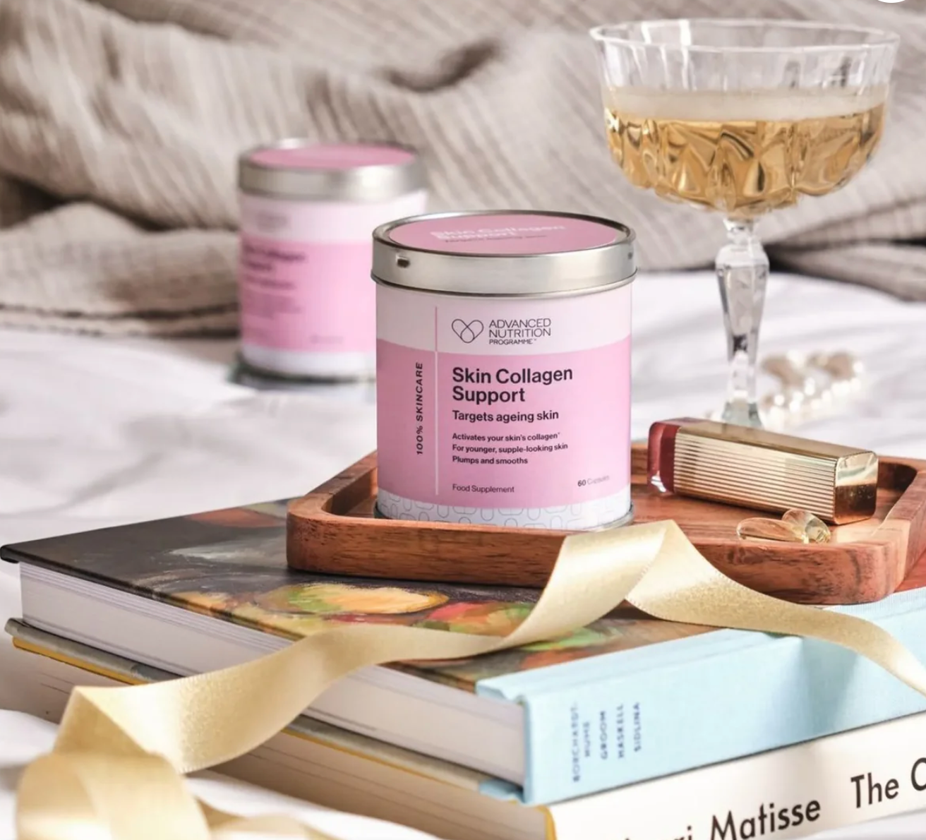 Advanced Nutrition Programme Skin Collagen Support supplement at Your Aesthetic in Berwick to support collagen formation and healthy-looking skin