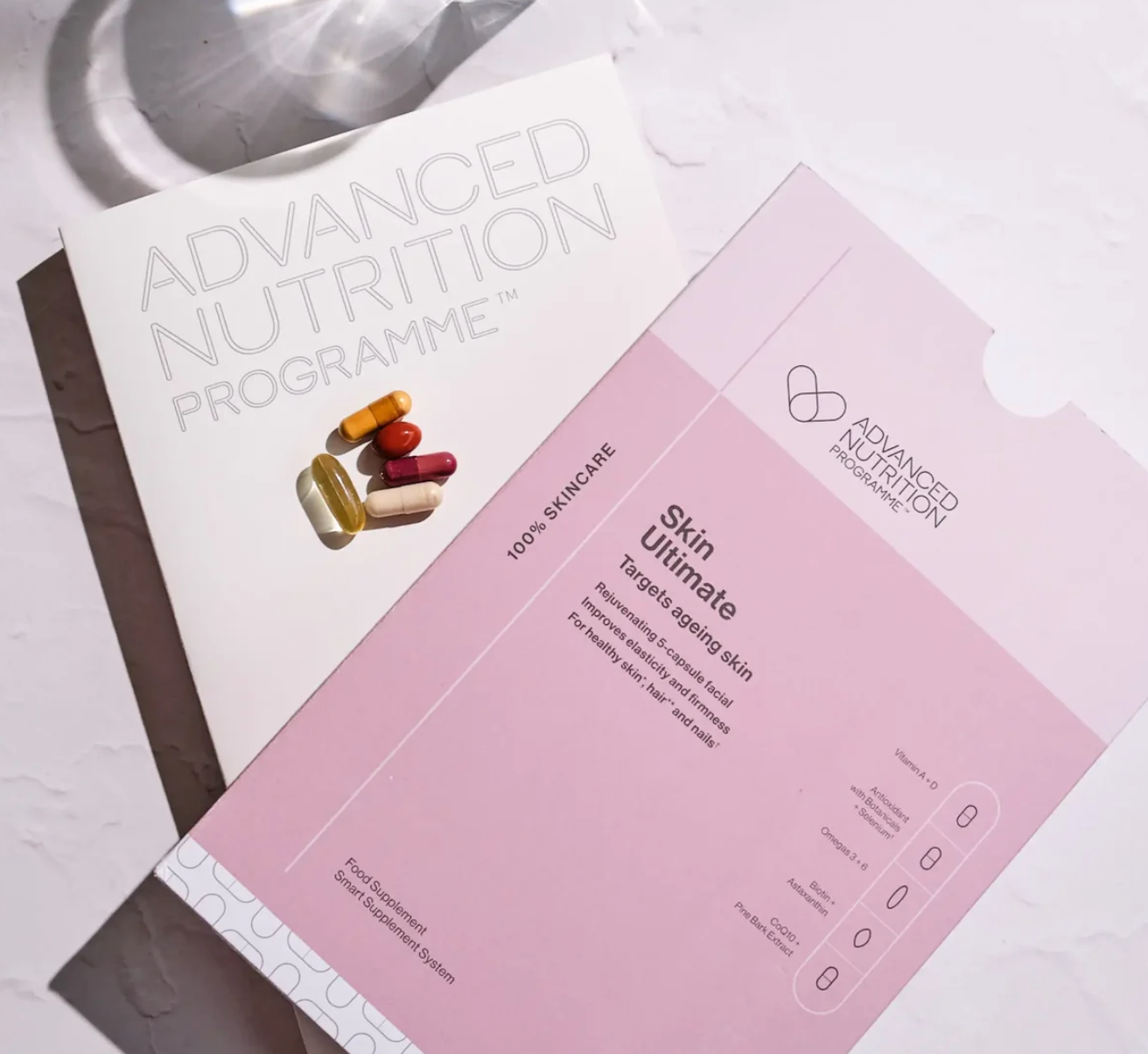 Advanced Nutrition Programme Skin Ultimate supplements at Your Aesthetic in Berwick to support healthy-looking skin, hydration and skin ageing from within